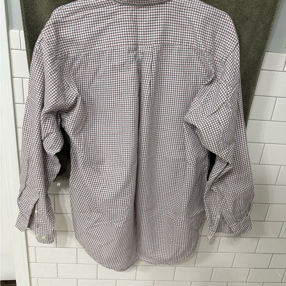 NC State Classic Checkered Button Down Shirt - Red and White by Crable - Picture 5 of 5